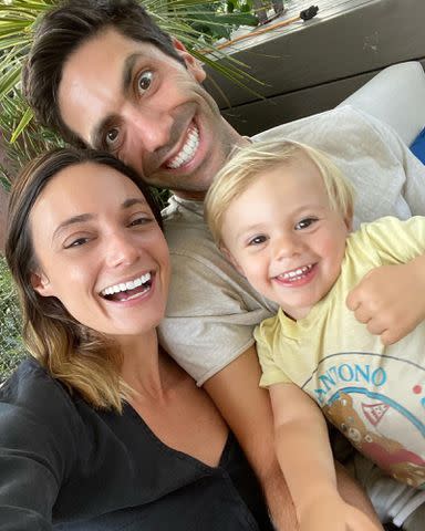 <p>Nev Schulman/Instagram </p> Laura Perlongo, Nev Schulman, and their son Beau.