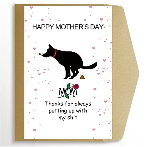 Rude Mother’s Day Card, Funny Mothers Day Card, Dog Mom Card, First Mothers Day Card, Mothers Day Card for Wife