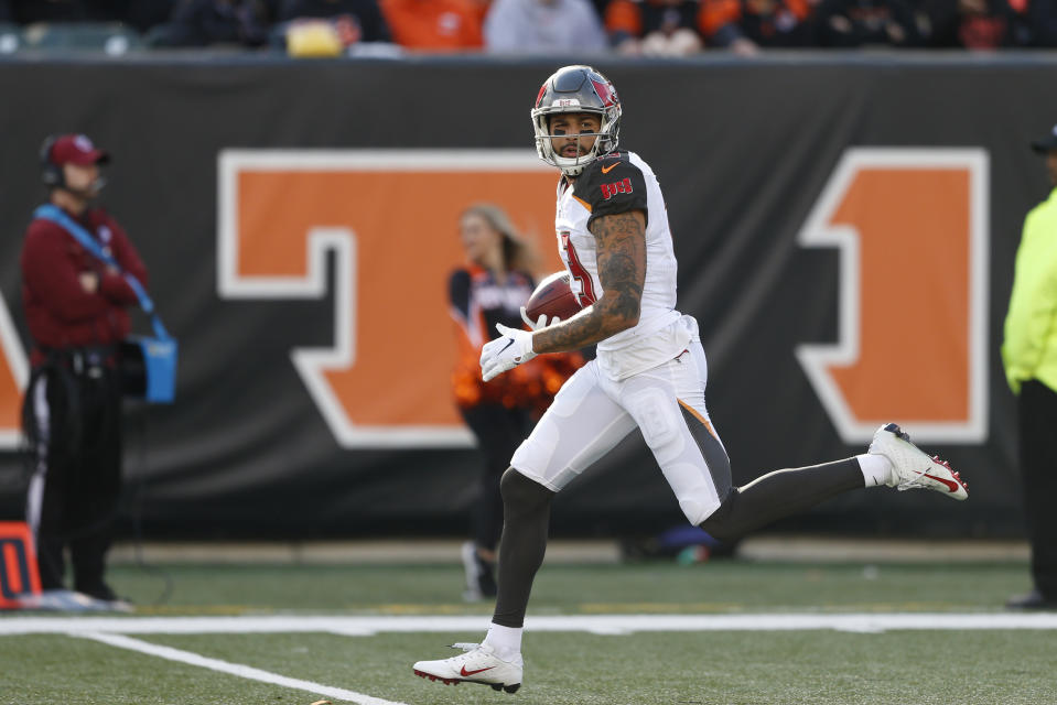 Even with the return of Ryan Fitzpatrick, Mike Evans was pretty much a fantasy no-show in Week 9. (AP Photo/Gary Landers)