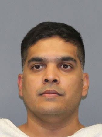 Wesley Mathews, 37, is seen in this Richardson Police Department photo in Richardson, Texas, U.S., October 24, 2017. Courtesy Richardson Police Department/Handout via REUTERS