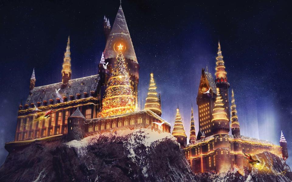 <p>The Wizarding World of Harry Potter will even illuminate at night with a state-of-the-art projection show on Hogwarts castle, bringing the magic of the four houses to life. Come Christmas, it’ll be even more spectacular, as the park welcomes holiday festivities for the first time.</p>