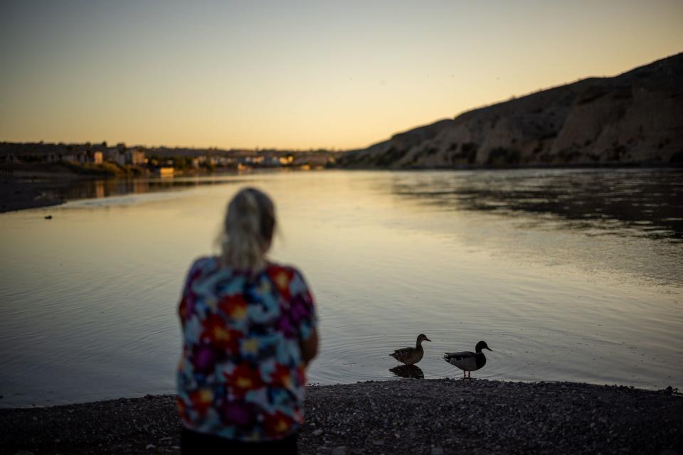Norma Thornton poses for a photo at Community Park in Bullhead City, Ariz., on Tuesday, Oct. 24, 2023. The park is where Thornton was arrested in 2022 for distributing food to homeless people. | Spenser Heaps, Deseret News