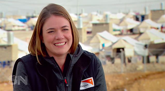 Erin Joyce works for World Vision as a trauma specialist.