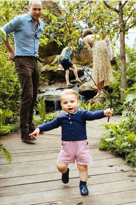 New photo of prince Louis with Prince William