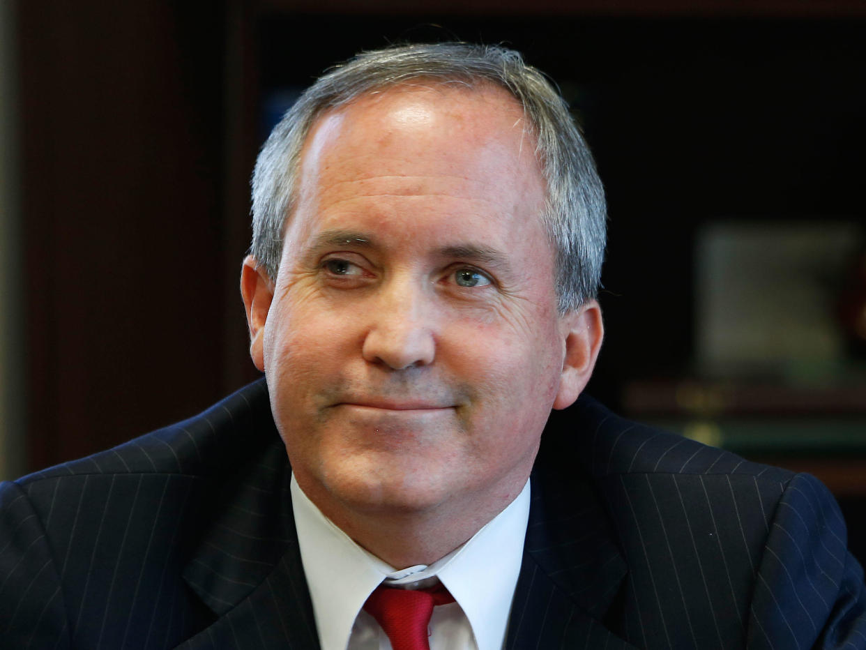 Texas Attorney General Ken Paxton is interviewed inside his Austin office, Oct. 7, 2015. / Credit: Mark Mulligan/Houston Chronicle via Getty Images