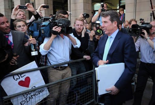 Former Barclays Bank Chief Executive Bob Diamond leaves after giving evidence to the British Treasury Select Committee in London on July 4. Britain's Serious Fraud Office said Friday it would formally investigate the bank rate-fixing scandal which has prompted three Barclays executives to quit and dented London's reputation as a top financial centre