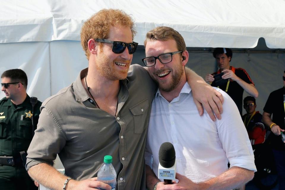 JJ Chalmers with Invictus organiser Prince Harry (PA)