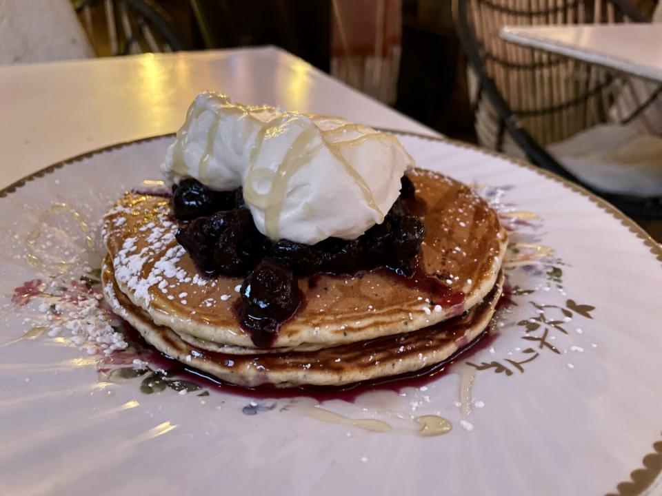 Lemon poppy seed pancakes from Lady Byrd Cafe in Echo Park.