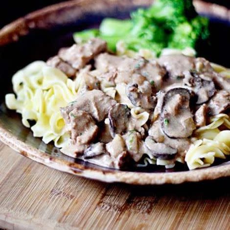 Slow Cooker Beef Stroganoff