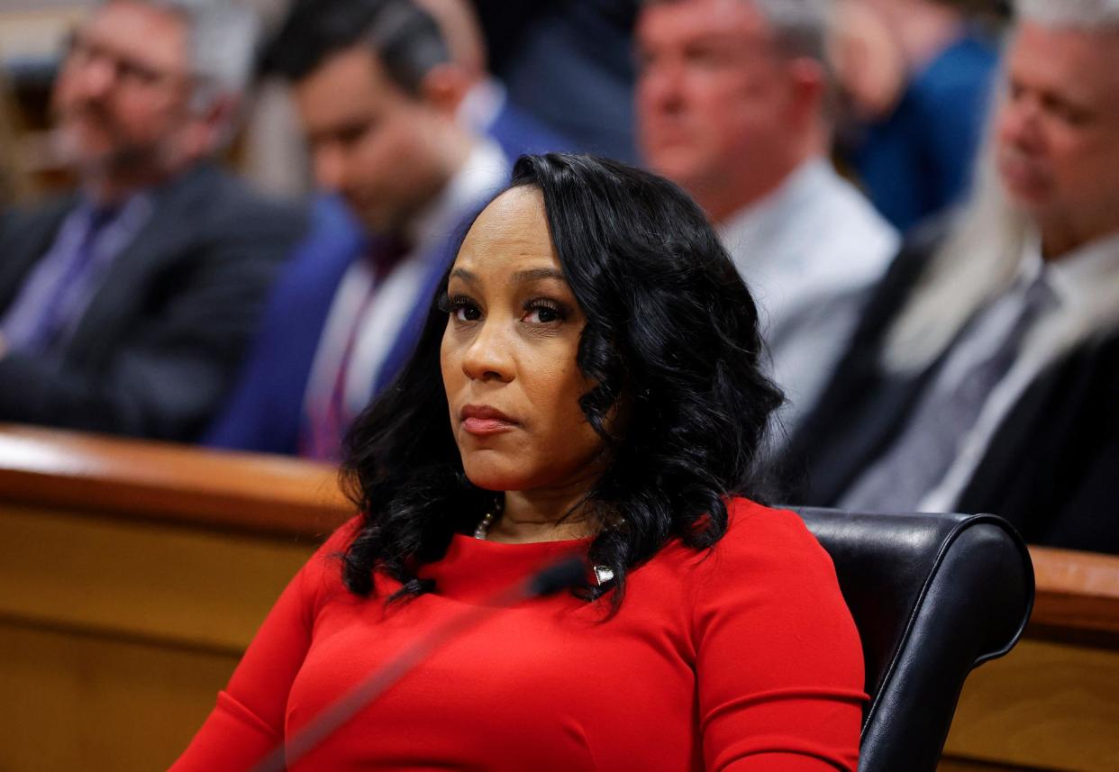 <span>Fani Willis, the Fulton county district attorney.</span><span>Photograph: Alex Slitz/AFP/Getty Images</span>