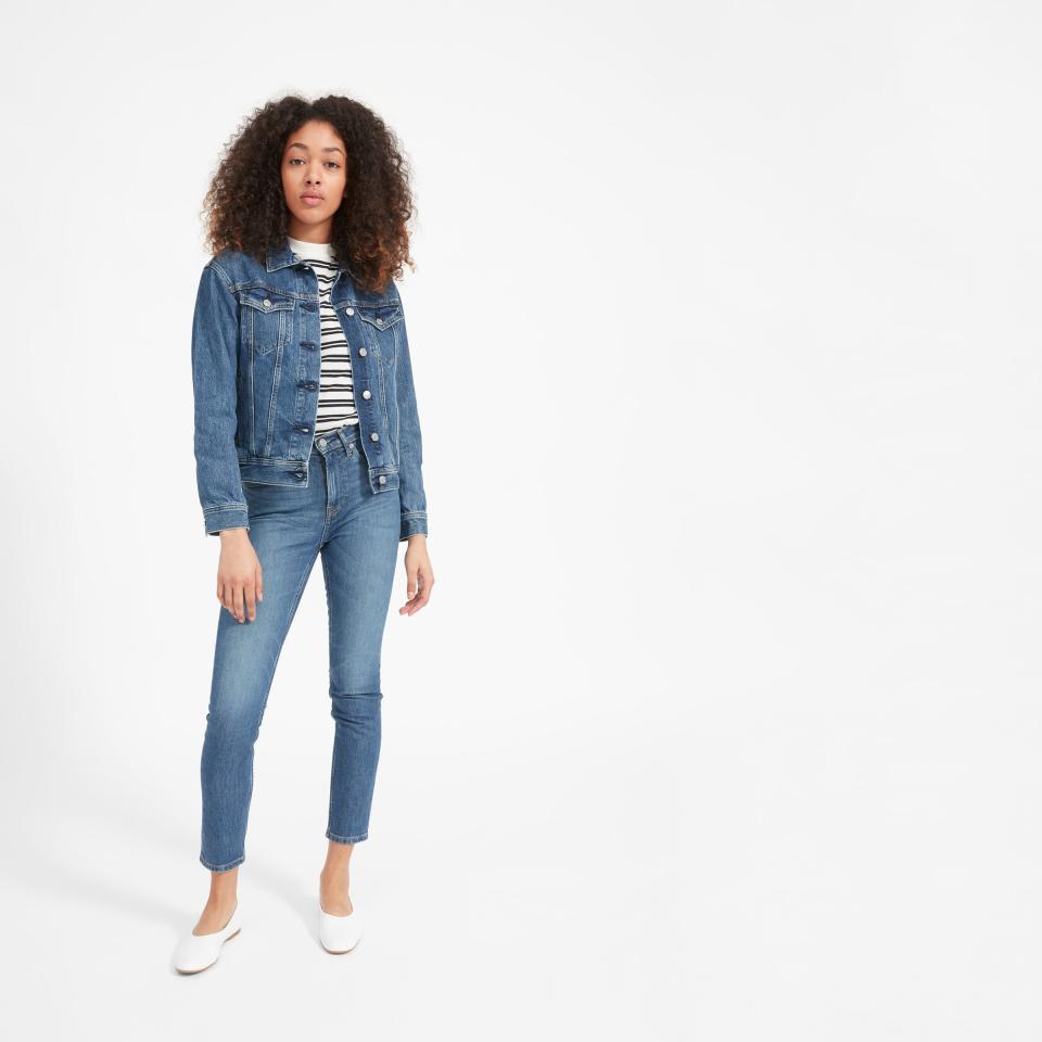 15) Classic Blue Wash Denim Jacket