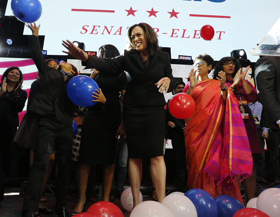 Election night was a blow to women in one rather obvious way, but there was at least one bright spot: The number of women of color in the United States Senate quadrupled, <a href="http://www.vox.com/policy-and-politics/2016/11/9/13570672/election-2016-women-of-color-senate-black-latina-elected" target="_blank">as Vox reports</a>, from one to four.&nbsp;Mazie Hirono of Hawaii (who is Japanese-American) had been the Senate's only woman of color, but she is now joined by Kamala Harris of California (who is African- and Indian-American), Catherine Cortez Masto of Nevada (who is Latina), and Tammy Duckworth of Illinois (who is Asian-American). Four women is by no means a lot, but it's something.