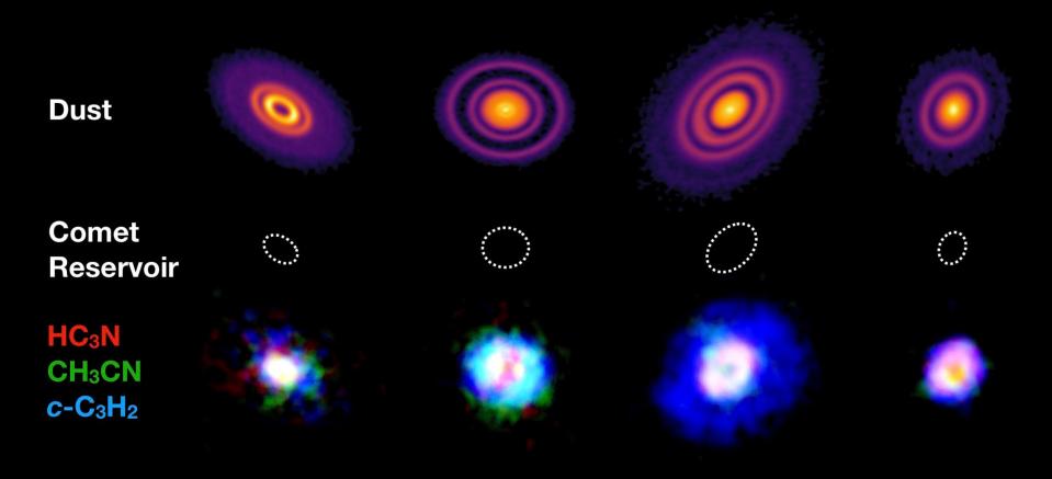 The image above shows four of the protoplanetary discs. - Dr JD Ilee/University of Leeds