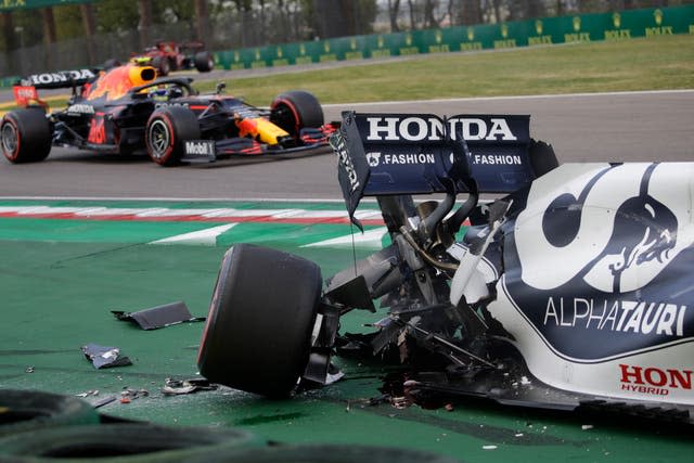 Yuki Tsunoda crashed during qualifying 