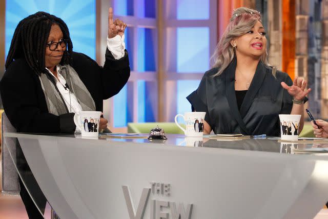 <p>Lou Rocco/Disney General Entertainment Content via Getty</p> Whoopi Goldberg and Raven-Symoné on 'The View' on May 10, 2016