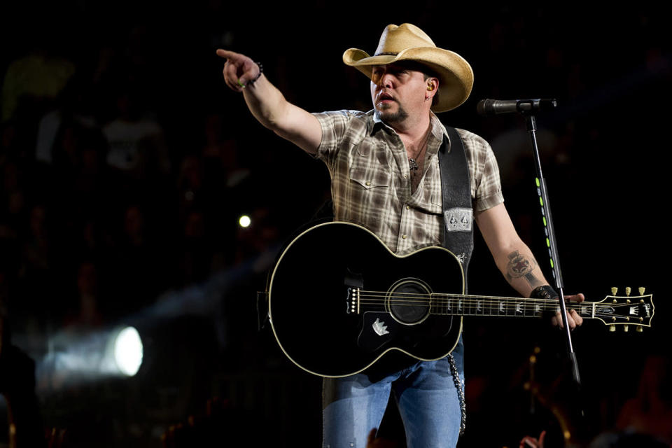 <b>8. Jason Aldean - $17,578,651.96</b><br><br>Jason Aldean performs in concert at Madison Square Garden.