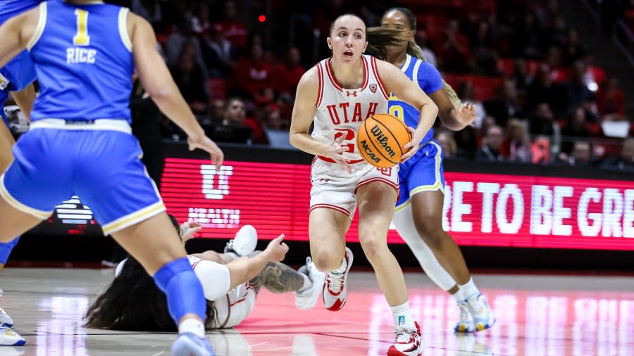 NCAA WBB. Utah Utes vs. UCLA Bruins at Jon M. Huntsman Center in Salt Lake City, UT on Monday, January 22, 2024. © Bryan Byerly