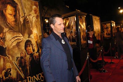 Viggo Mortensen at the LA premiere of New Line's The Lord of the Rings: The Return of The King