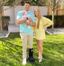 <p>Baby Sterling celebrated her first Easter in April 2021. In honor of the holiday, the family wore their brightest pastels.</p>