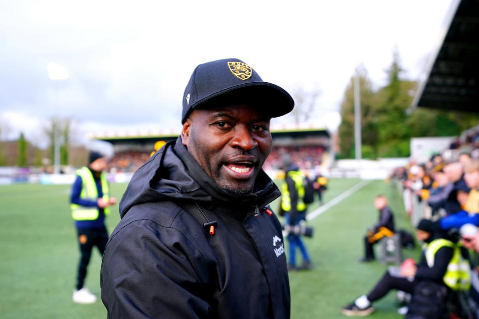 Maidstone United manager George Elokobi (PA Wire)