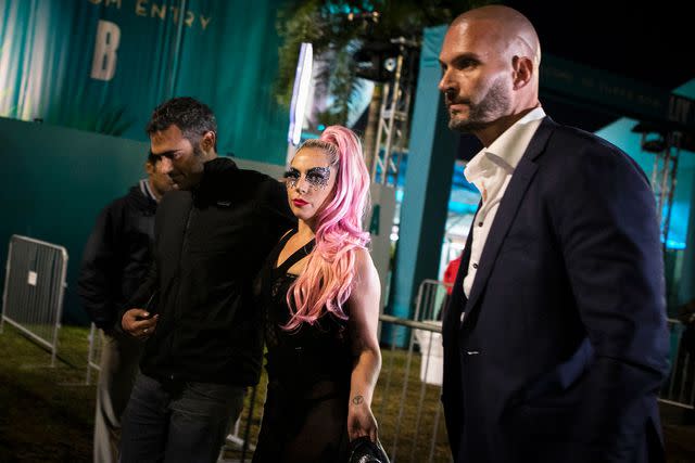 EVA MARIE UZCATEGUI/AFP via Getty Michael Polansky and Lady Gaga in Miami in February 2020