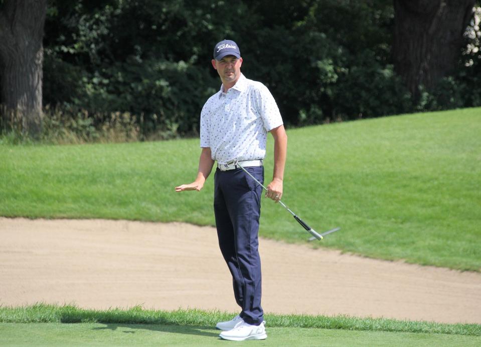 Kyle Martin, head professional at Lochmoor Club in Grosse Pointe Woods jumped to the top of the Michigan PGA Championship leaderboard Tuesday.