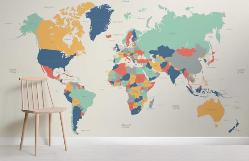 Globetrotter Kids Map Mural