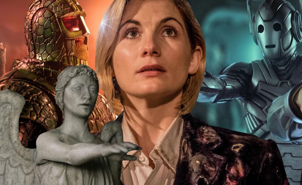 <p>Though we were promised a series of <em>Doctor Who</em> <a rel="nofollow noopener" href="https://www.digitalspy.com/tv/a861756/doctor-who-series-11-has-all-new-monsters/" target="_blank" data-ylk="slk:with all-new monsters;elm:context_link;itc:0;sec:content-canvas" class="link ">with all-new monsters</a>, showrunner Chris Chibnall couldn't resist bringing back the Time Lord's most famous foe, the Daleks, in the New Year's Day special '<a rel="nofollow noopener" href="https://www.digitalspy.com/tv/a25625141/doctor-who-resolution-review-daleks-new-years-day/" target="_blank" data-ylk="slk:Resolution;elm:context_link;itc:0;sec:content-canvas" class="link ">Resolution</a>'. "It's the first encounter for Jodie [Whittaker] with that iconic monster and we knew we wanted to do that as the climax of the first series," he explained. Of course, now the question on all fans' lips is now... who's next? Here at <strong>Digital Spy</strong>, we've compiled a list of the Doctor's most persistent enemies (so any menace that's appeared in at least three stories) and ranked them from 'extreme long shot' to 'practically a dead cert to appear in <a rel="nofollow noopener" href="https://www.digitalspy.com/tv/cult/a866359/doctor-who-season-12-premiere-cast-air-date-release-date-trailer-2019/" target="_blank" data-ylk="slk:series 12;elm:context_link;itc:0;sec:content-canvas" class="link ">series 12</a>'.</p>