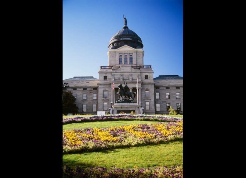 <strong>MONTANA STATE CAPITOL</strong>  Helena, Montana    <strong>Year completed:</strong> 1902  <strong>Architectural style:</strong> Neo-Classical  <strong>FYI:</strong> When the Capitol underwent an expansion in 1909, a conscious decision was made to feature art by Montana-based artists, including Charles M. Russell  (his Piegans sold at auction for $5.6 million in 2005) and Edgar S. Paxson (known for painting Custer's Last Stand), among others.  <strong>Visit:</strong> The Montana Historical Society offers guided tours. From May through September, tours leave on the hour (9 a.m. to 2 p.m.) Monday through Saturday, and from 12 p.m. to 3 p.m. on Sunday. From October through April, tours are only on Saturdays and leave on the hour from 9 a.m. to 2 p.m. When the legislature is in session (odd numbered years), hourly tours are also offered from January through April, Monday through Saturday, from 9 a.m. to 2 p.m.