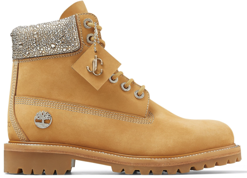 Jimmy Choo x Timberland boots. - Credit: Courtesy of Jimmy Choo