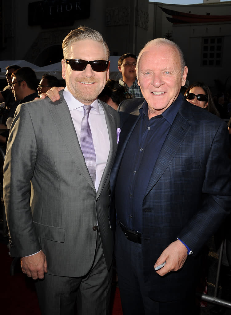 Thor LA Premiere 2011 Anthony Hopkins Kenneth Branagh