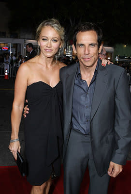 Christine Taylor and Ben Stiller at the Los Angeles premiere of DreamWorks Pictures' The Heartbreak Kid