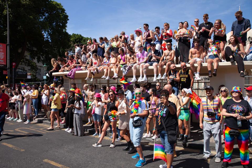 This sunshine brought out big crowds who lined the streets, watching the parade. (Adiam Yemane)