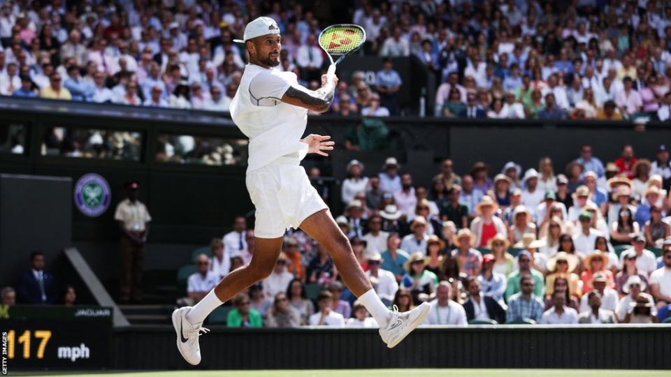 Nick Kyrgios at Wimbledon