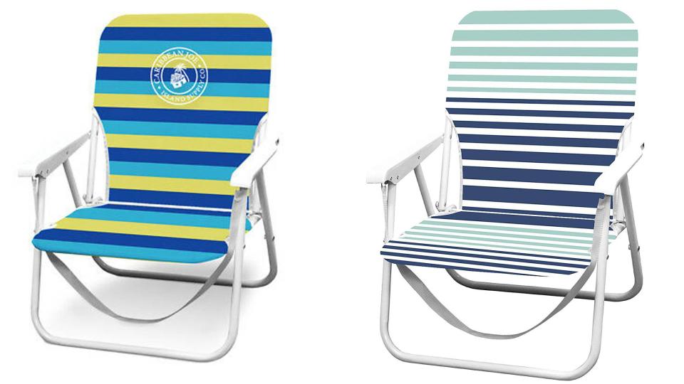 Fold up and easily stow away these simple chairs.