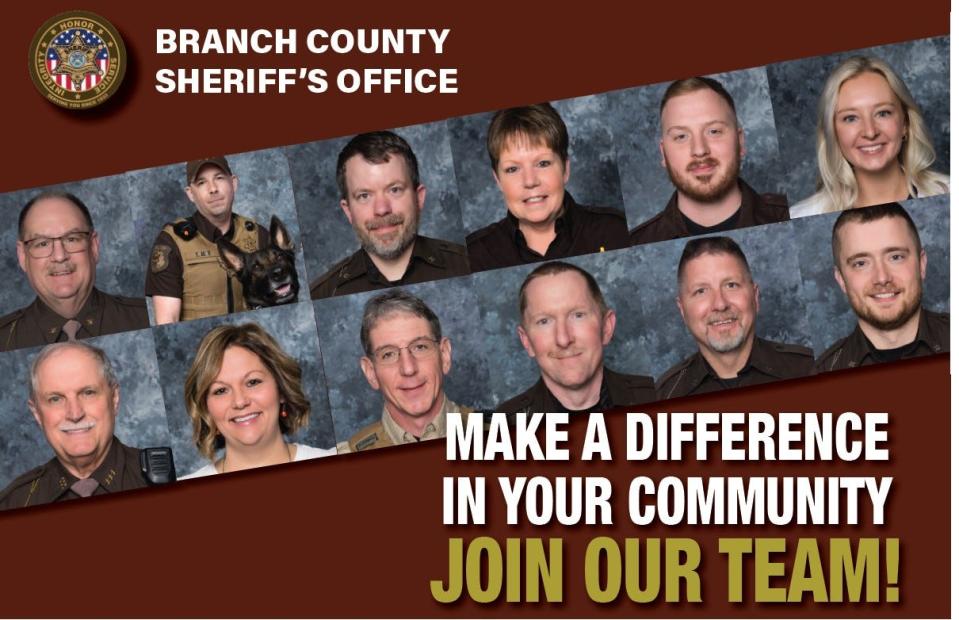 Part of the media campaign for the Branch County Sheriff