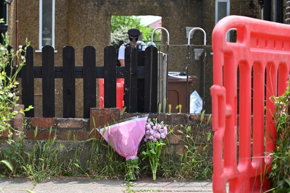 Four people have been found dead at a flat in Hounslow, West London. Forensics at the scene. 17th June 2023.   See SWNS story SWBNbodies.  Four people, including an 11-year-old girl, a three-year-old boy and a man and woman in their 30s, have been found dead in a flat in Hounslow, the Metropolitan Police say.  All four at the property on Staines Road, Bedfont, were thought to be from the same family, said the force.  Police were called at 15:00 BST on Friday and found the bodies after forcing their way in.  The force described it as 