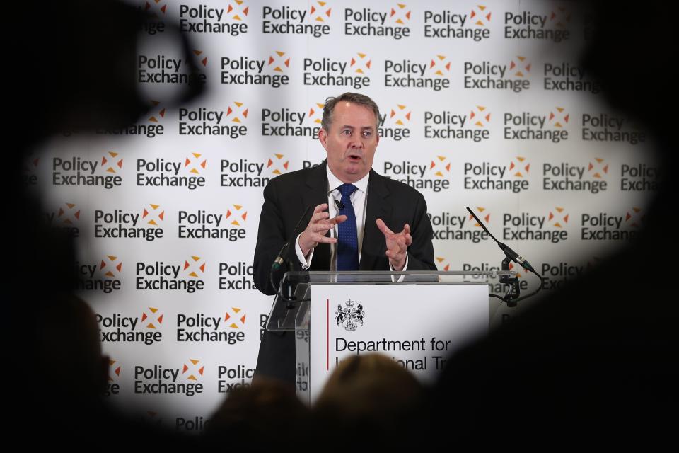 Britain’s international trade secretary Liam Fox is considering the possibility of scrapping all UK tariffs. Photo: Daniel Leal-Olivas/Getty Images