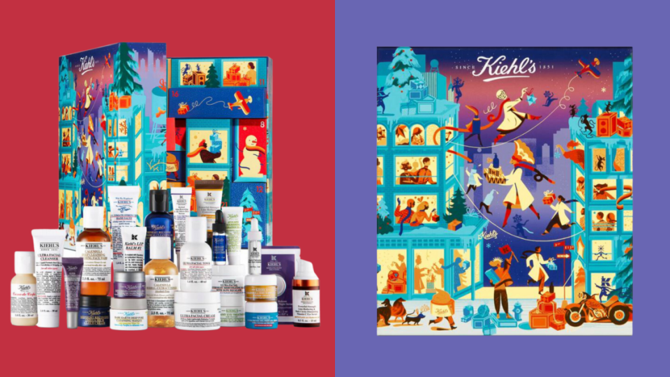 kiehl's 2023 skincare and body beauty advent calendar, Kiehl's iconic advent calendar is back for 2023 (photos via Kiehl's)