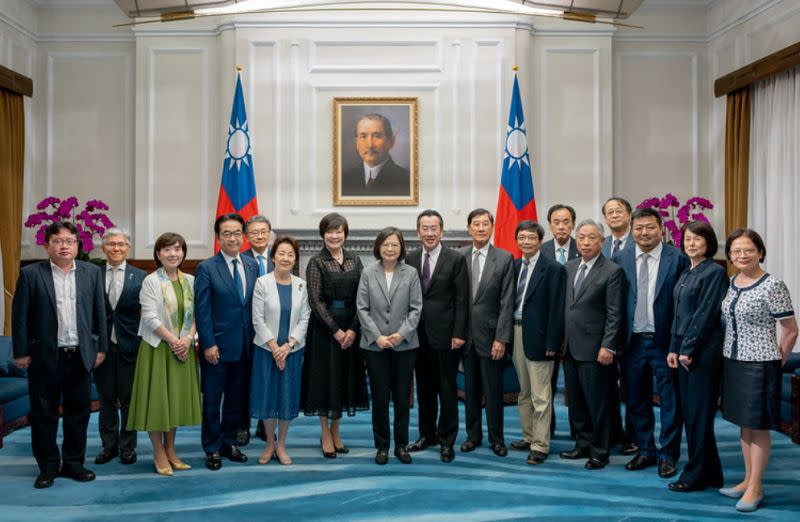 ▲總統蔡英文接見「日本故前首相安倍晉三夫人安倍昭惠女士訪台團」。（圖／總統府提供）