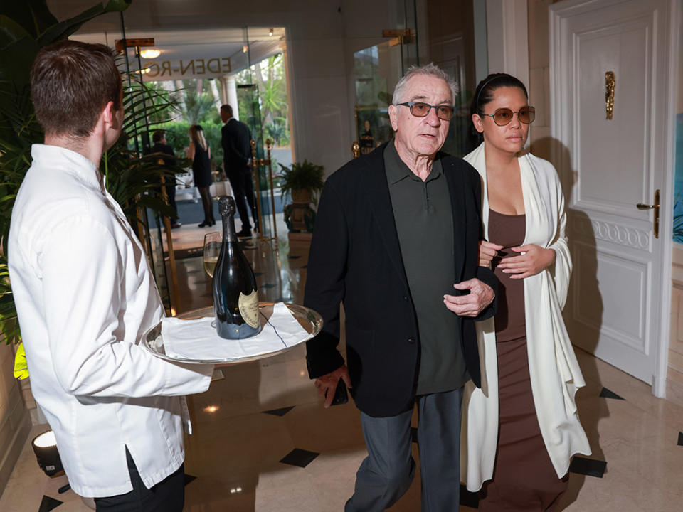 Robert De Niro and Tiffany Chen attend the Warner Bros. Discovery and Air Mail party in Cap d'Antibes, France during the Cannes Film Festival at Hotel du Cap-Eden-Roc on May 23, 2023.