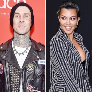 Travis Barker Kourtney Kardashian Kiss Disneyland 4th July