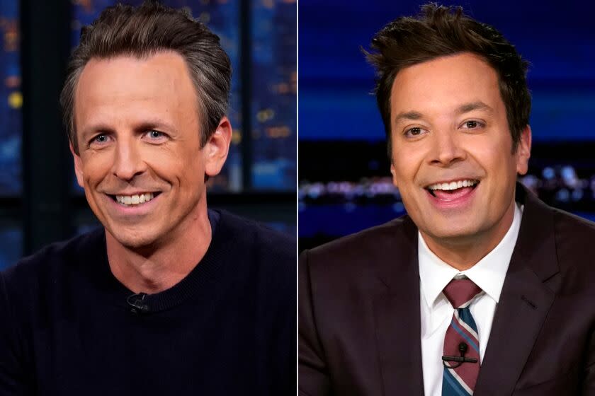 Seth Meyers and Jimmy Fallon