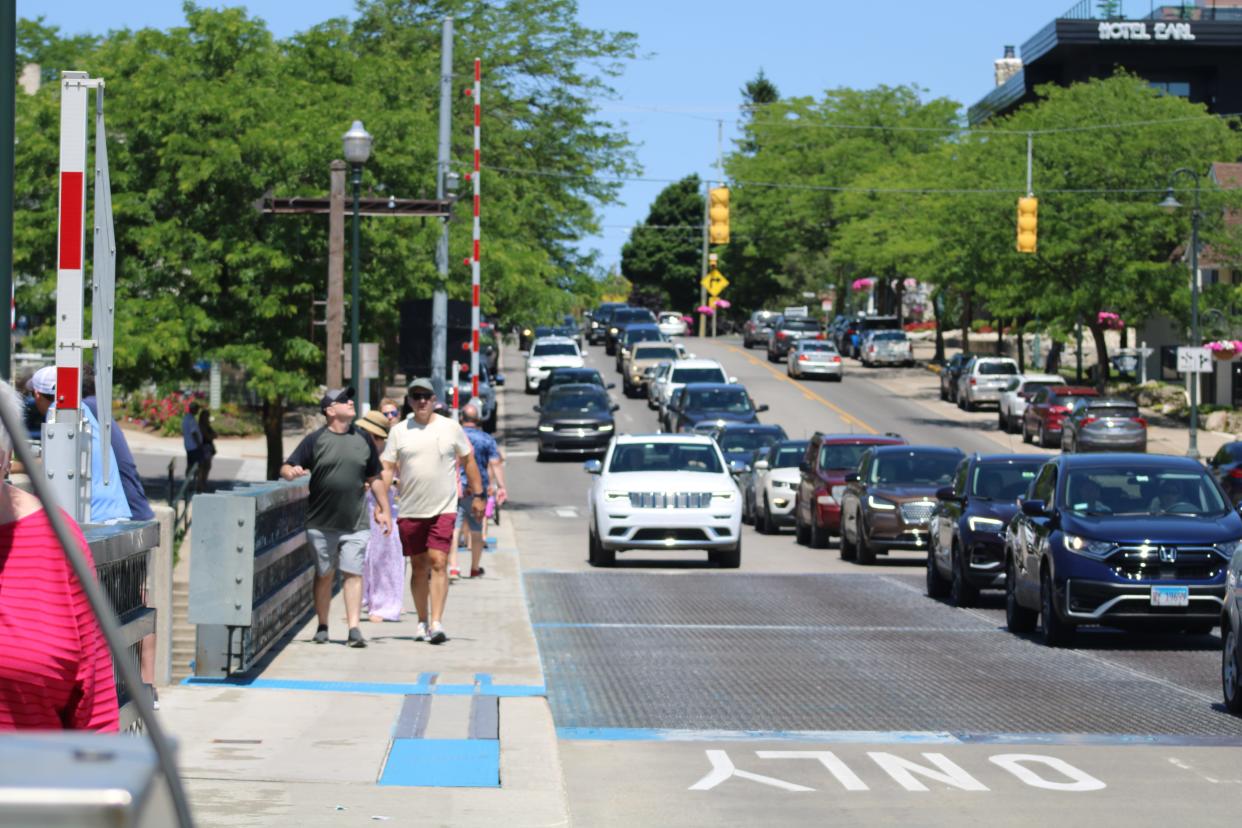 The Charlevoix bridge's northern crosswalk was the site of the accident on July 10.