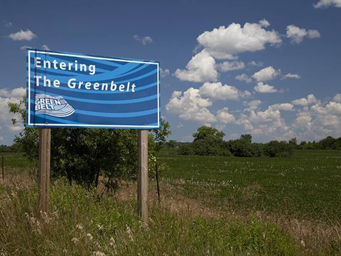 The Ontario government announced a 30-day consultation last week on removing 2,832 hectares across 10 municipalities from the Greenbelt. (Friends of the Greenbelt - image credit)