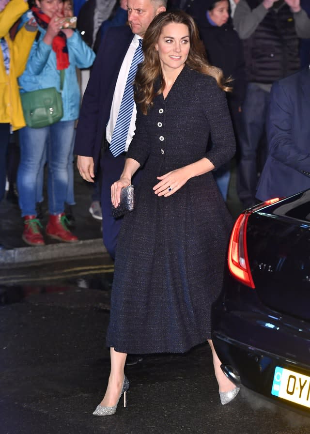 Royal visit to the Noel Coward Theatre