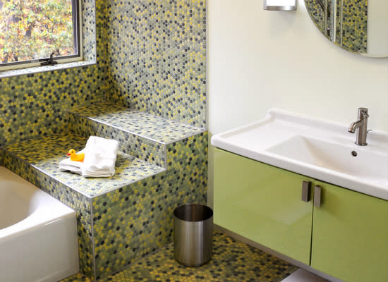 <body> <p>A bathroom with clean, modern lines makes an excellent counterpoint to the <a rel="nofollow noopener" href=" http://www.bobvila.com/slideshow/control-kids-clutter-with-7-creative-diys-48462?bv=yahoo" target="_blank" data-ylk="slk:general clutter;elm:context_link;itc:0;sec:content-canvas" class="link ">general clutter</a> kids tend to trail behind them. The floating vanity in this bathroom leaves space for step stools to tuck away neatly while not in use.</p> <p><strong>Related: <a rel="nofollow noopener" href=" http://www.bobvila.com/slideshow/make-your-own-vanity-12-inventive-bathroom-rehabs-47407?bv=yahoo" target="_blank" data-ylk="slk:Make Your Own Vanity—12 Inventive Bathroom Rehabs;elm:context_link;itc:0;sec:content-canvas" class="link ">Make Your Own Vanity—12 Inventive Bathroom Rehabs</a> </strong> </p> </body>