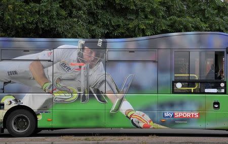 The Sky News logo is seen on an advertising wrap on a bus in west London, Britain June 29, 2017. REUTERS/Toby Melville