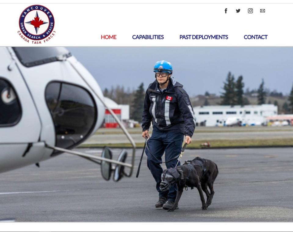 <span>Screenshot of Canada Task Force 1's website taken September 1, 2023</span>