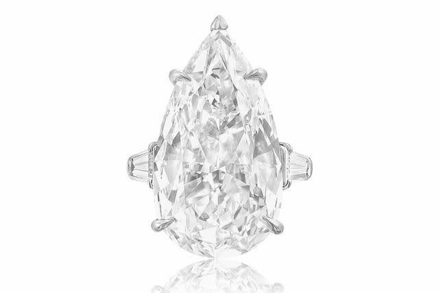 <p>Christie's</p> The 17-Carat diamond ring